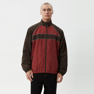 AFENDS Spicy Sports Spray Jacket - Burgundy