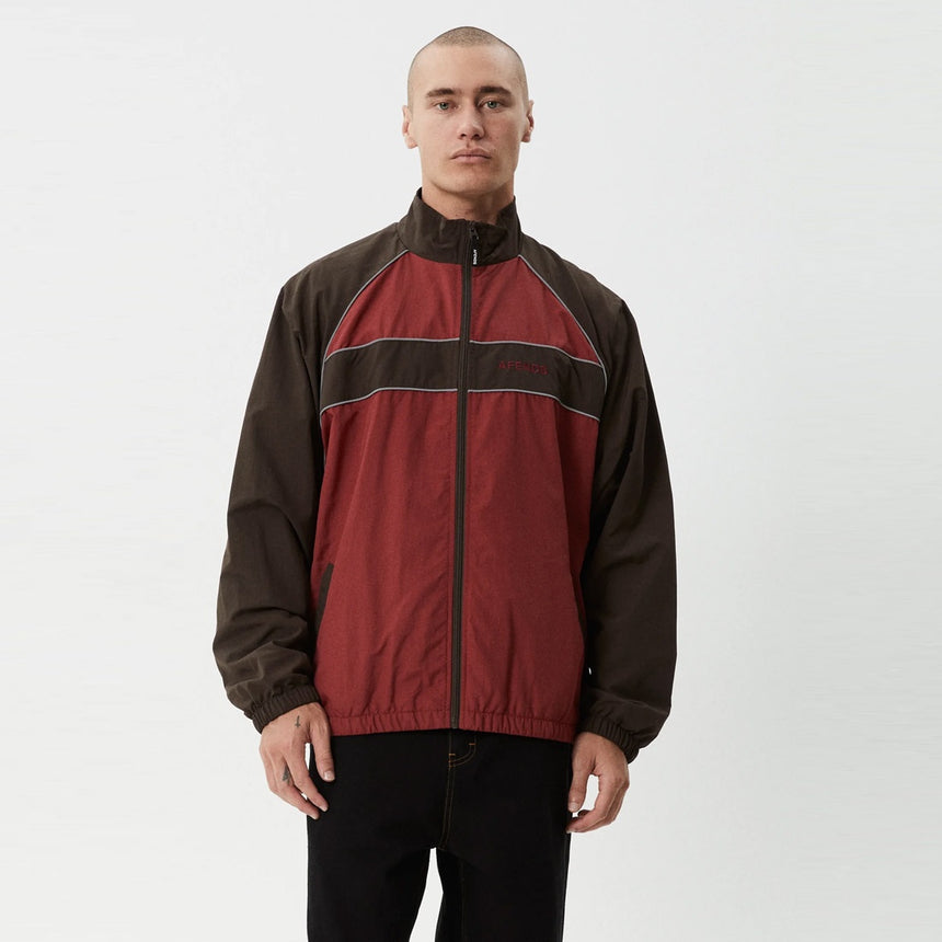 AFENDS Spicy Sports Spray Jacket - Burgundy