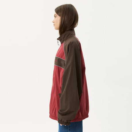 AFENDS Spicy Sports Spray Jacket - Burgundy
