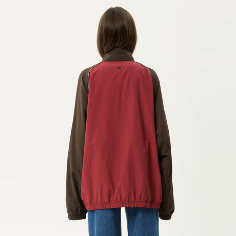 AFENDS Spicy Sports Spray Jacket - Burgundy
