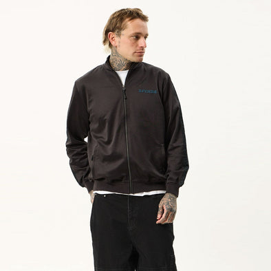 AFENDS Spinal Track Zip Up Jacket - Black