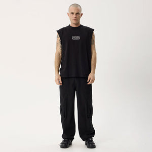 AFENDS Spiritual Heavyweight Sleeveless Tee - Stone Black