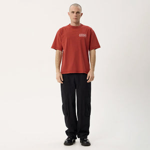 AFENDS Spiritual Recycled Heavyweight Boxy Tee - Vintage Ketchup