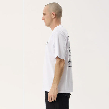 AFENDS Spiritual Recycled Heavyweight Boxy Tee - White