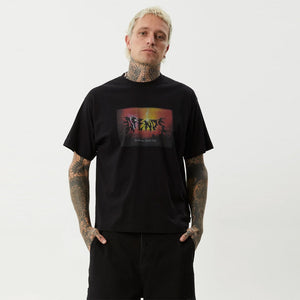 AFENDS Study Club Boxy Fit Tee - Black