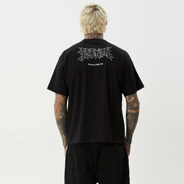 AFENDS Study Club Boxy Fit Tee - Black