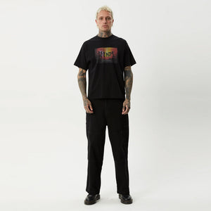 AFENDS Study Club Boxy Fit Tee - Black