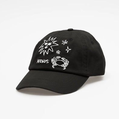 AFENDS Sunbake Panelled Cap - Black