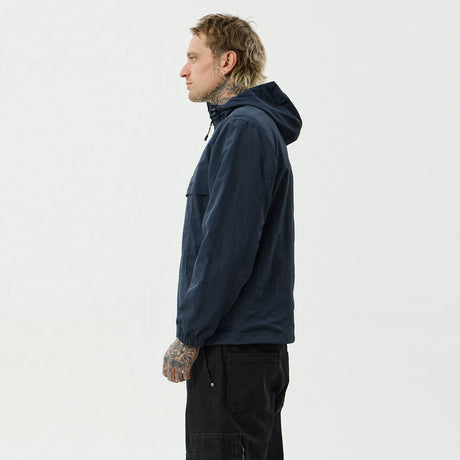 AFENDS System Water Resistant Spray Anorak Jacket - Deep Sea