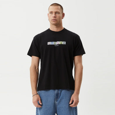 AFENDS Take a Trip Boxy Fit Tee - Black