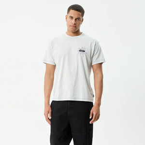 AFENDS Tangled Boxy Tee - Grey Marle