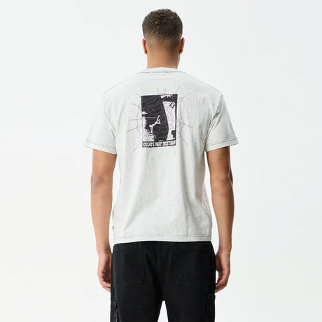 AFENDS Tangled Boxy Tee - Grey Marle