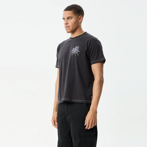 AFENDS Tangled Boxy Tee - Stone Black