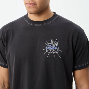 AFENDS Tangled Boxy Tee - Stone Black