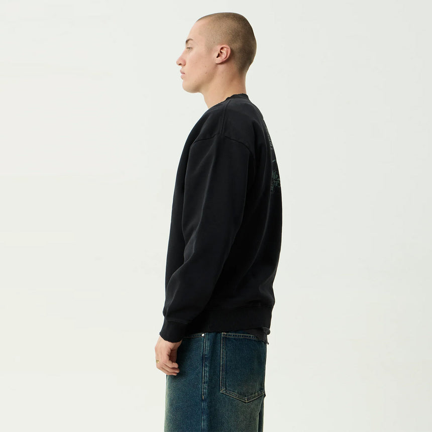 AFENDS Temporal Heavyweight Crew - Stone Black