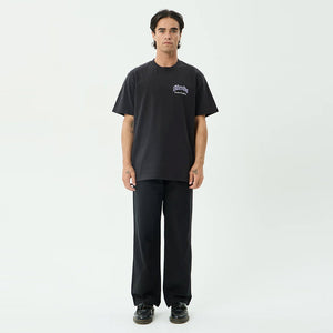 AFENDS Thirty Three Ten Retro Tee - Stone Black