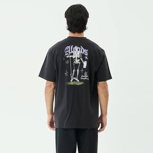 AFENDS Thirty Three Ten Retro Tee - Stone Black