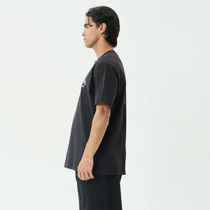 AFENDS Thirty Three Ten Retro Tee - Stone Black