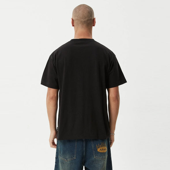 AFENDS Too High Heavyweight Boxy Tee - Black