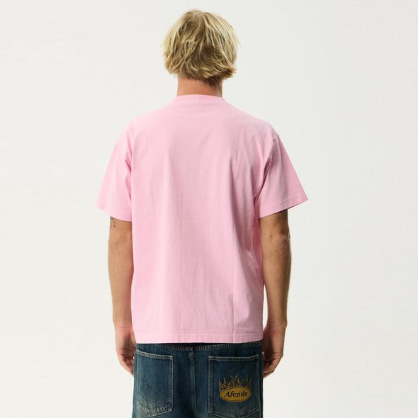 AFENDS Too High Heavyweight Boxy Tee - Vintage Pink