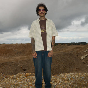 AFENDS Trayback Boxy Fit Tee - Coffee