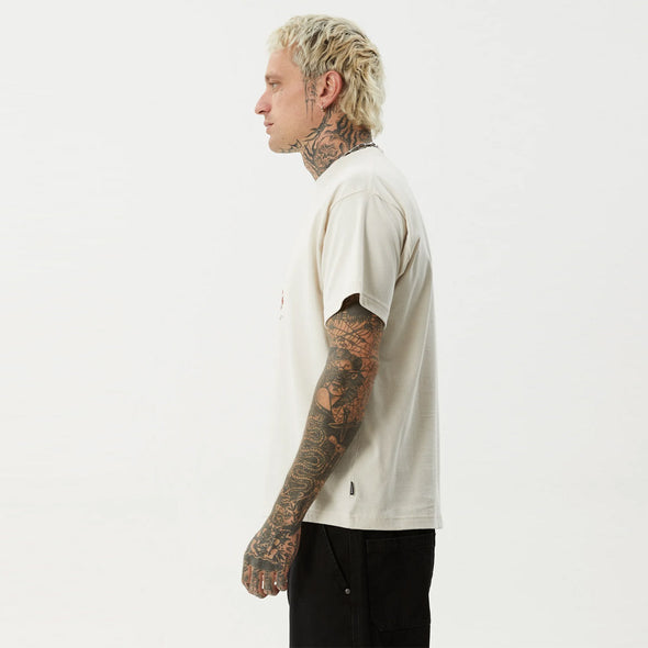 AFENDS Trayback Boxy Tee - Moonbeam
