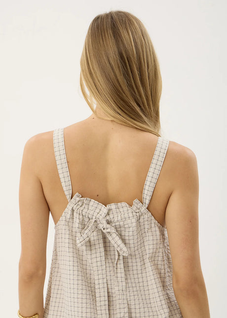 AFENDS Vania Seersucker Maxi Dress - Reverb Moonbeam Check