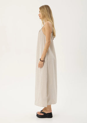 AFENDS Vania Seersucker Maxi Dress - Reverb Moonbeam Check