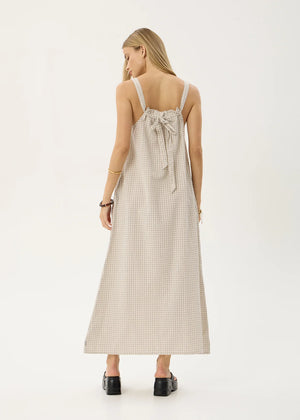 AFENDS Vania Seersucker Maxi Dress - Reverb Moonbeam Check