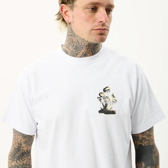 AFENDS We Are Fam Heavyweight Boxy Tee - White