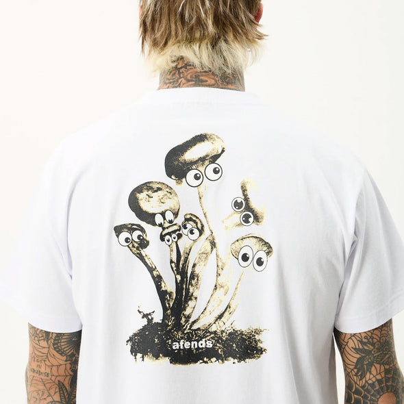 AFENDS We Are Fam Heavyweight Boxy Tee - White