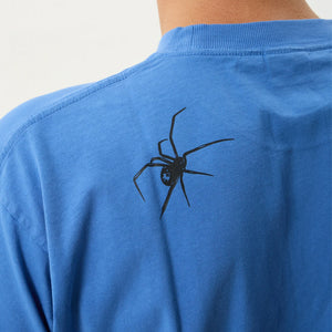 AFENDS Webhead Boxy Fit Tee - Washed Marina