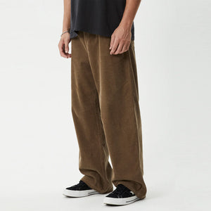 AFENDS Welcome Back Baggy Pleated Pant - Fossil