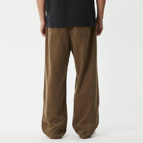 AFENDS Welcome Back Baggy Pleated Pant - Fossil