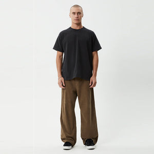 AFENDS Welcome Back Baggy Pleated Pant - Fossil