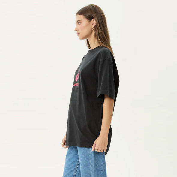 AFENDS Women's Abiza Retro Tee - Stone Black