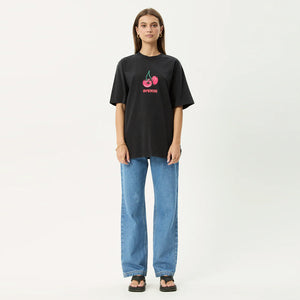 AFENDS Women's Abiza Retro Tee - Stone Black