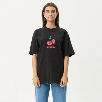 AFENDS Women's Abiza Retro Tee - Stone Black