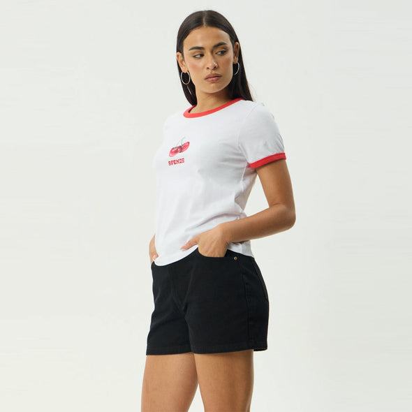 AFENDS Women's Abiza Ringer Tee - White