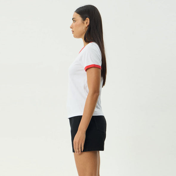 AFENDS Women's Abiza Ringer Tee - White
