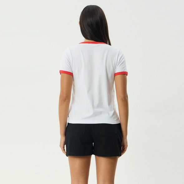 AFENDS Women's Abiza Ringer Tee - White
