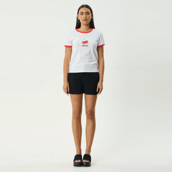 AFENDS Women's Abiza Ringer Tee - White