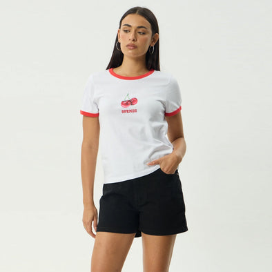 AFENDS Women's Abiza Ringer Tee - White