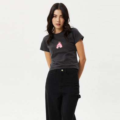 AFENDS Women's Alfie Recycled Baby Tee - Stone Black