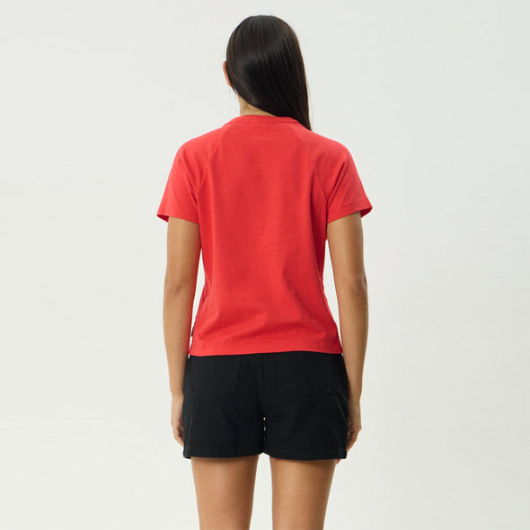 AFENDS Women's Amalfi Raglan Tee - Tomato