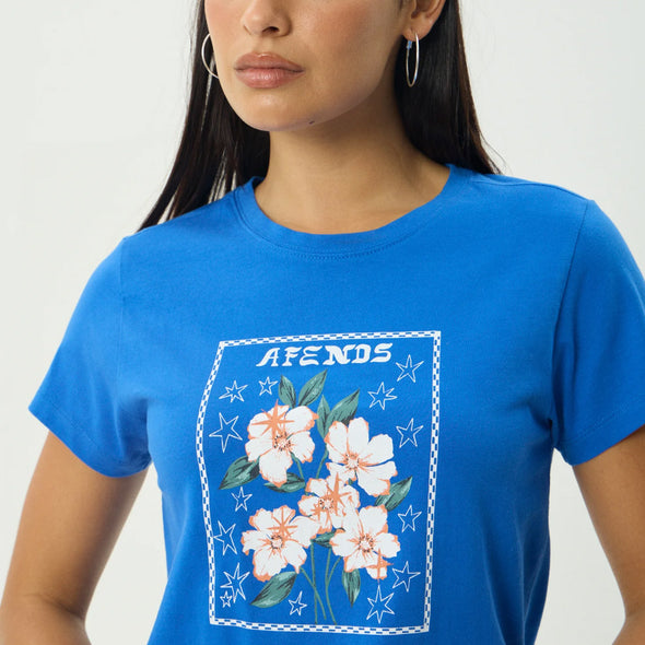 AFENDS Women's Anouk Regular Tee - Marina