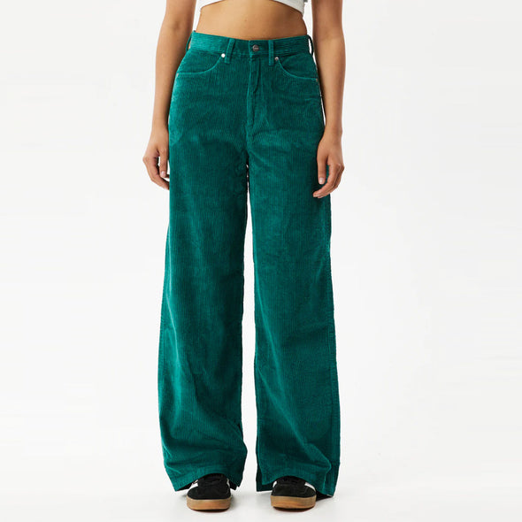 AFENDS Women's Bella Corduroy Baggy Pants - Emerald
