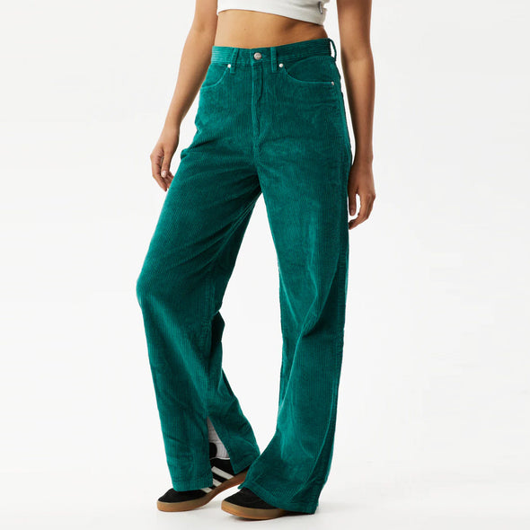AFENDS Women's Bella Corduroy Baggy Pants - Emerald