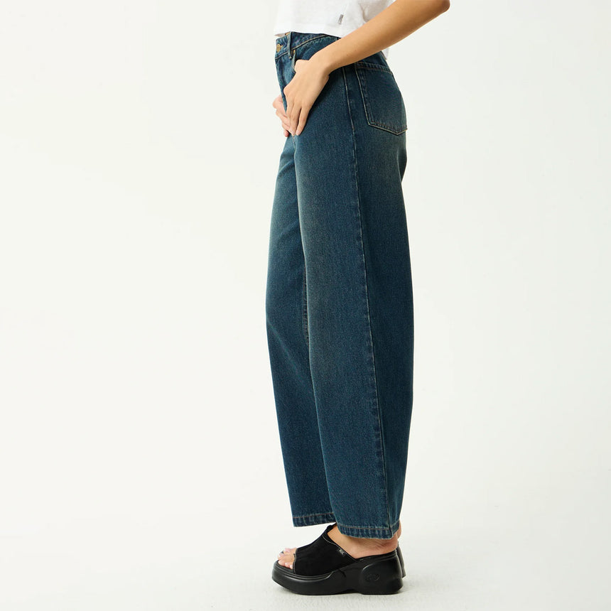 AFENDS Women's Bella Denim Wide Leg Baggy Jean - Vintage Wash