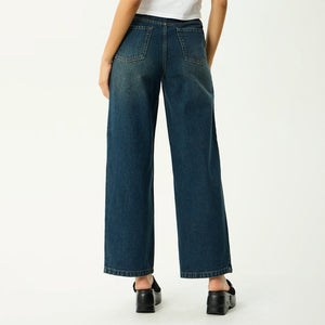 AFENDS Women's Bella Denim Wide Leg Baggy Jean - Vintage Wash
